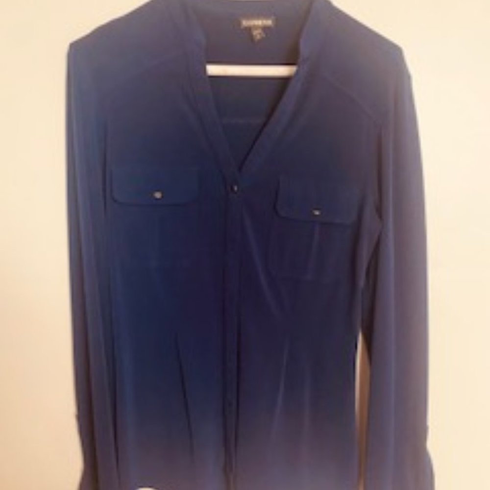Express blue blouse